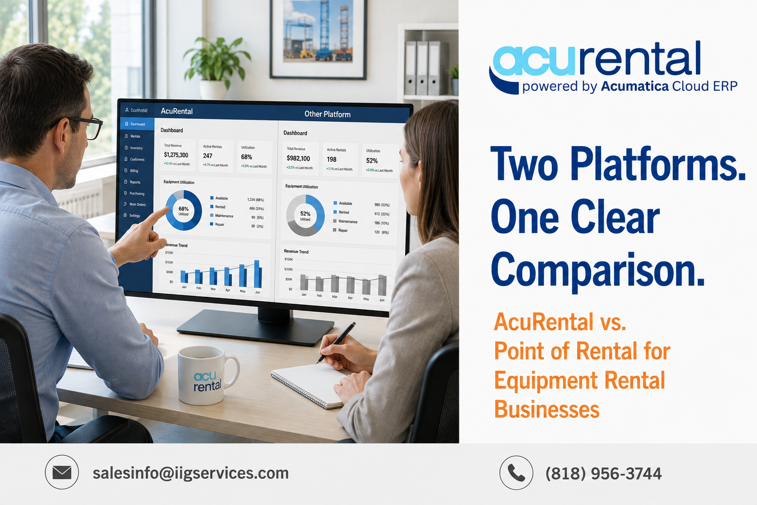 AcuRental vs. Point of Rental: A Feature-by-Feature Comparison for Equipment Rental Businesses