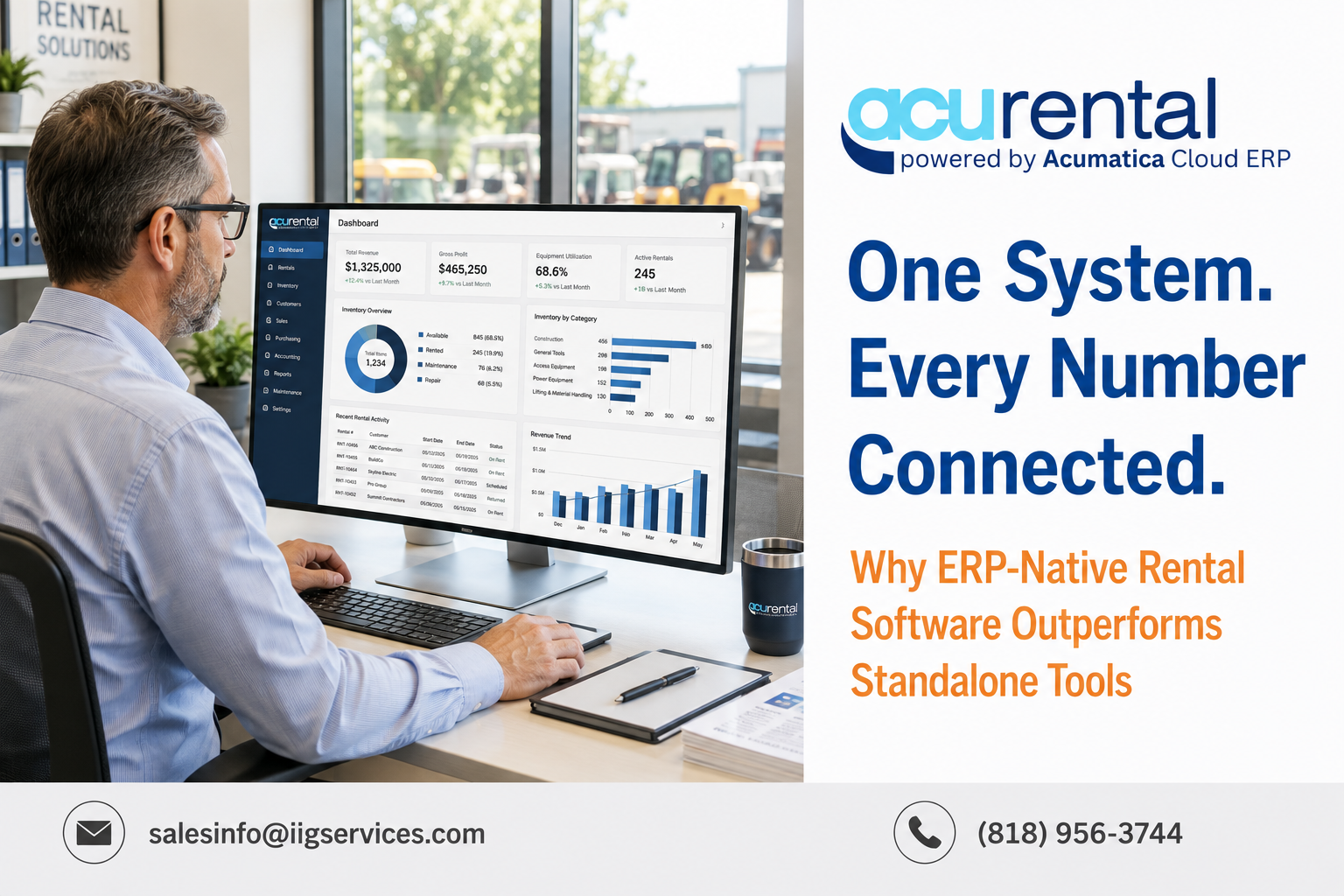 AcuRental vs. Standalone Rental Software: Why an ERP-Native Solution Wins for Growing Rental Businesses