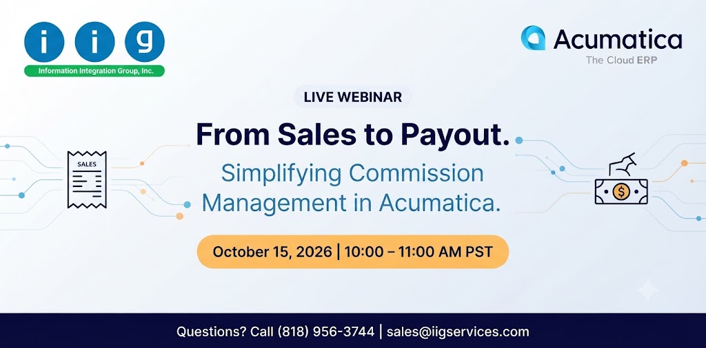 From Sales to Payout: Simplifying Commission Management in Acumatica