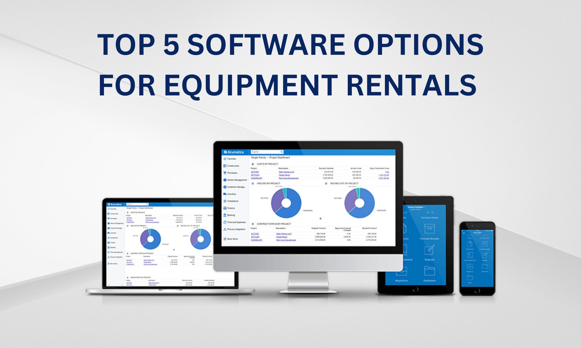 Top 5 - Equipment Rental Software For Your Business